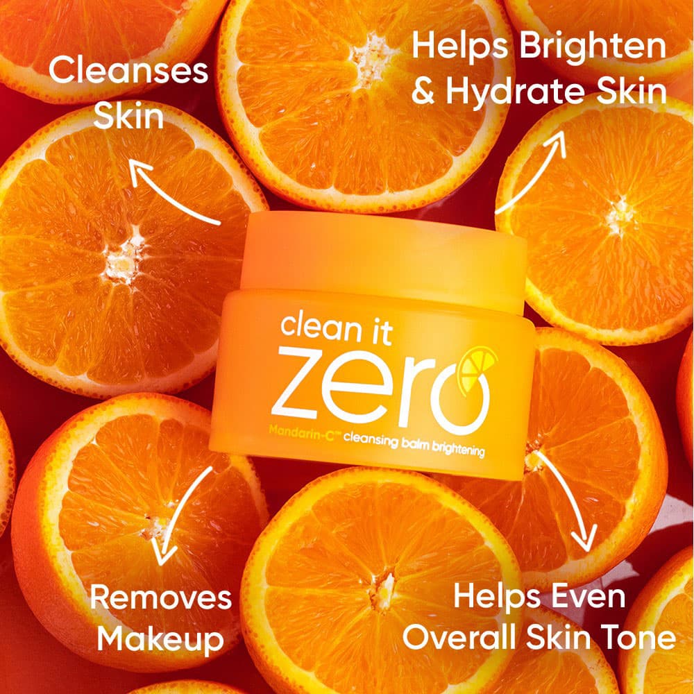 بالم پاک کننده نارنجی زیرو بانیلاکو روشن کننده پوست های کدر BANILA CO Clean it Zero Cleansing Balm Brightening — تصویر ۹