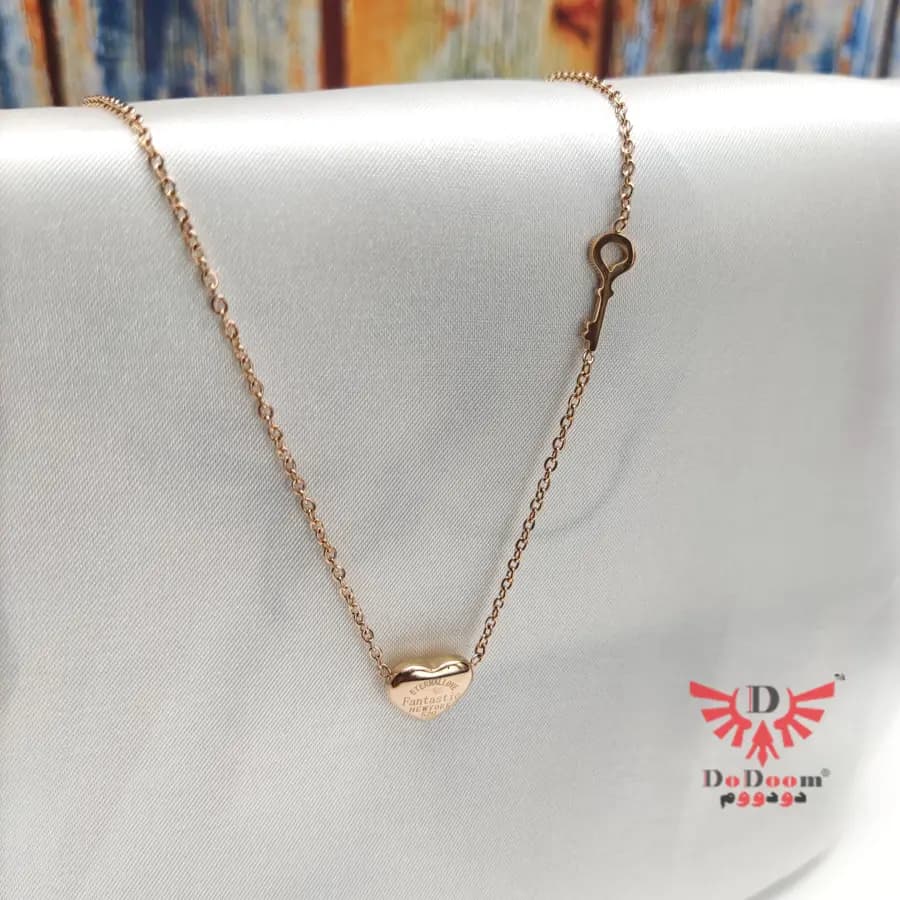 گردنبند استیل قلب GD05 — تصویر ۲
