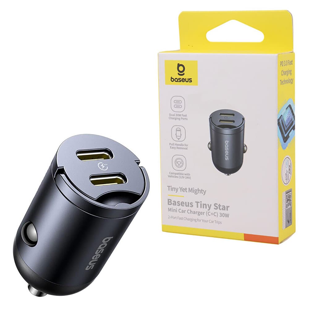 شارژر فندکی بیسوس مدل Tiny Star Mini Car C00035001121-01 — تصویر ۸