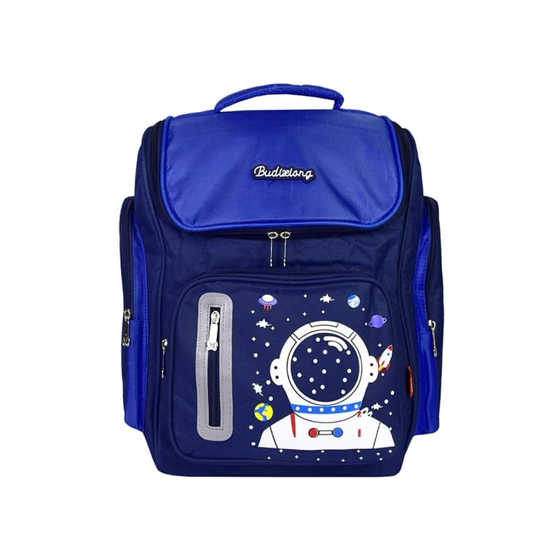 کوله پشتی مدرسه ای طرح درب از بالا مدل Space – Blue