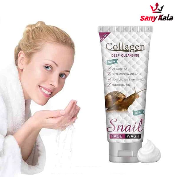 کرم شستشوی صورت کلاژن حلزون Snail Collagen — تصویر ۴