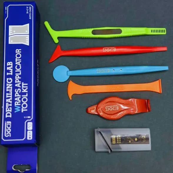 کیت کامل ابزار اجرای کاور محافظ بدنه و کابین خودرو مدل SGCB Wraps Applicator Tool Kit — تصویر ۹