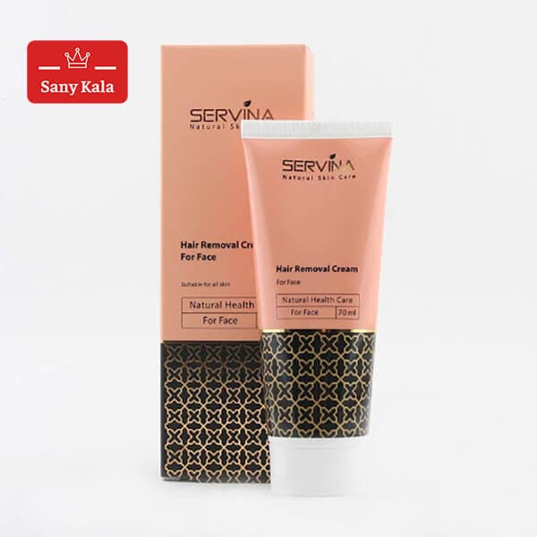 کرم مو بر پوست صورت سروینا SERVINA مدل Face حجم 100 میلی لیتر — تصویر ۲