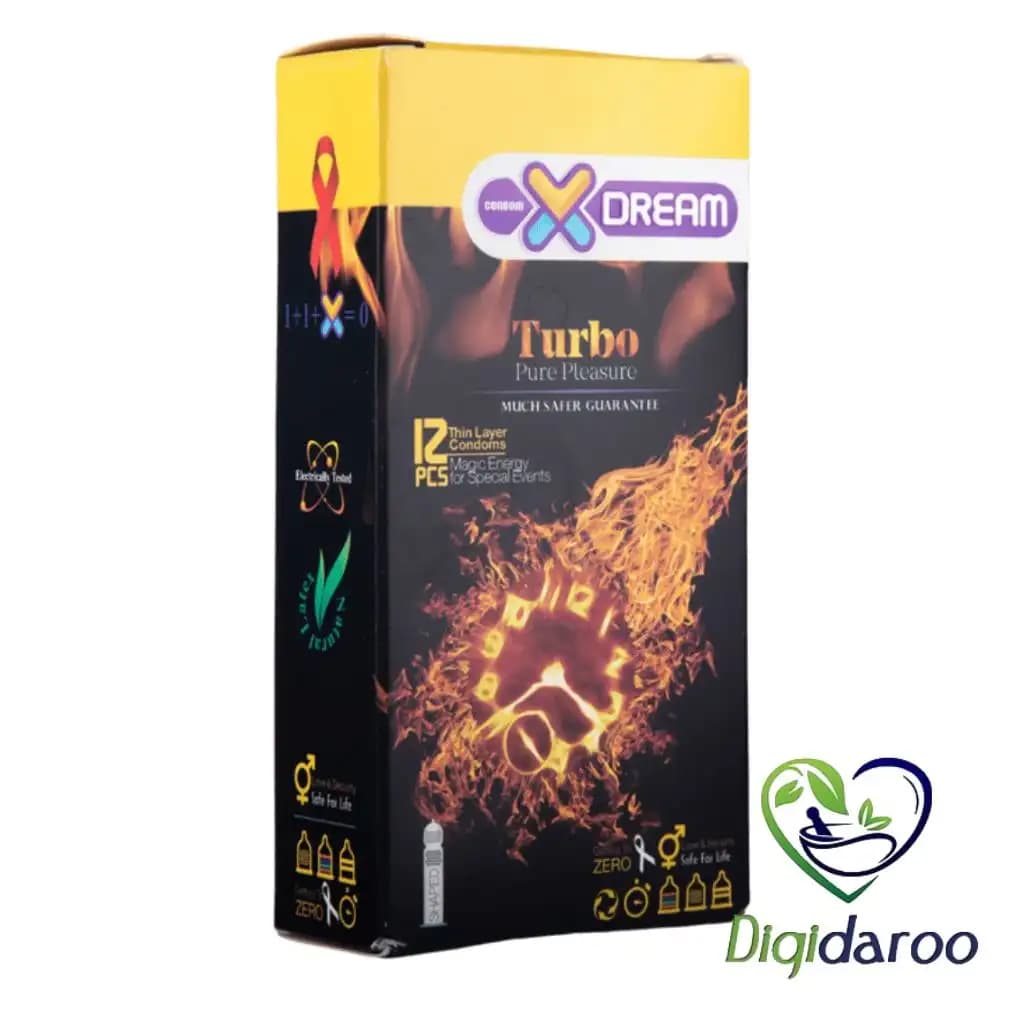 کاندوم توربو Turbo ایکس دریم بسته ۱۲ عددی — تصویر ۳