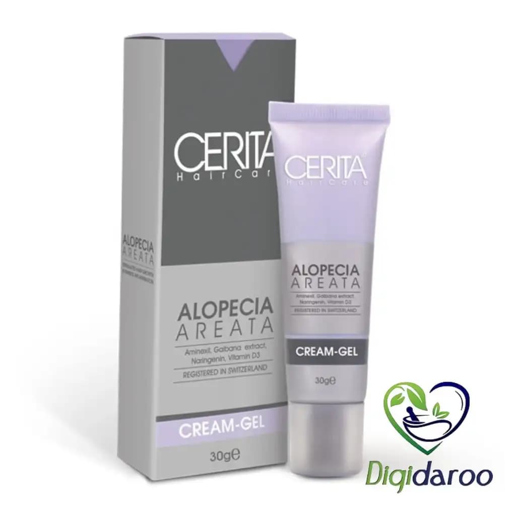 کرم ژل مناسب موهای دارای ریزش سکه ای آلوپسی (ALOPECIA) سریتا 30 گرمی — تصویر ۳