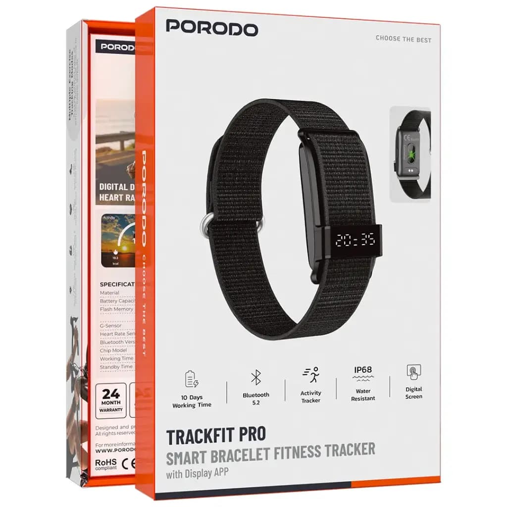 مچ بند هوشمند پرودو مدل TRACKFIT PRO با نمایشگر هوشمند — تصویر ۵
