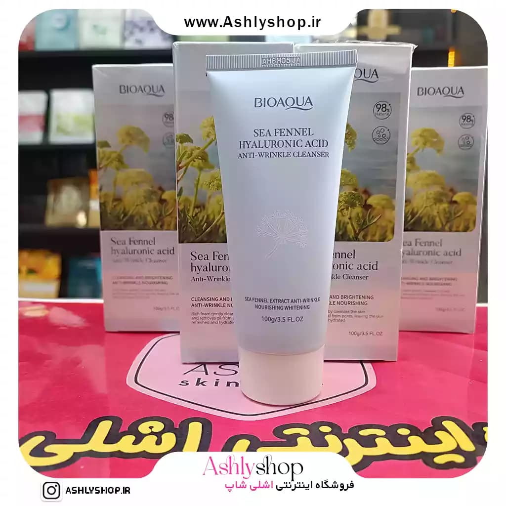 فوم شستشو صورت ضد چین و چروک رازیانه دریایی بیواکوا — تصویر ۲