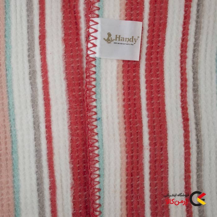 پتو ترک دو نفره برند ال سی هوم 220×180 مدل بافتنی طرح راه راه — تصویر ۷