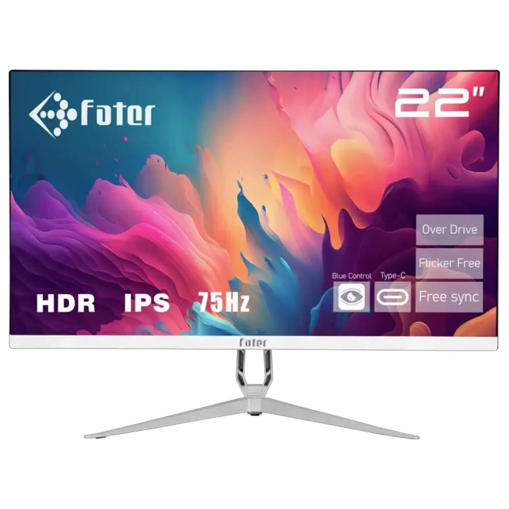 مانیتور اداری 22 اینچ فاطر F22-075W4 White — تصویر ۲