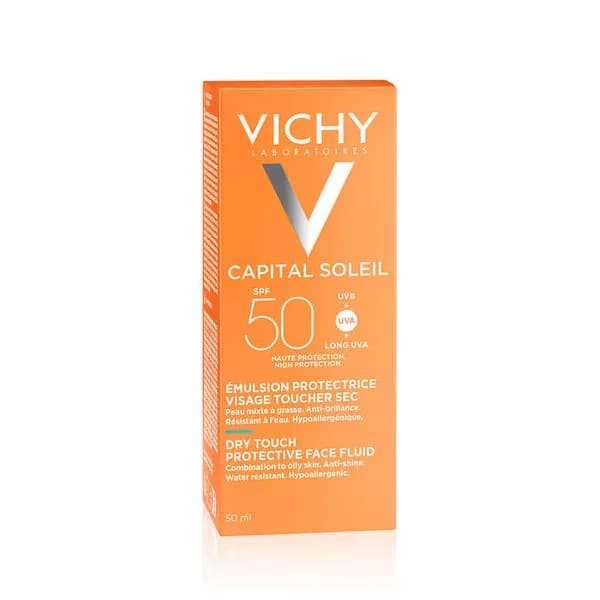 کرم ضد آفتاب ضد آب کاپتال سولیل ویشی برای پوست مختلط و حساس SPF50 با حجم 50 میلی لیتر — تصویر ۶