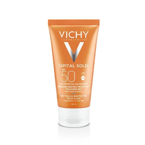 کرم ضد آفتاب ضد آب کاپتال سولیل ویشی برای پوست مختلط و حساس SPF50 با حجم 50 میلی لیتر — تصویر ۵