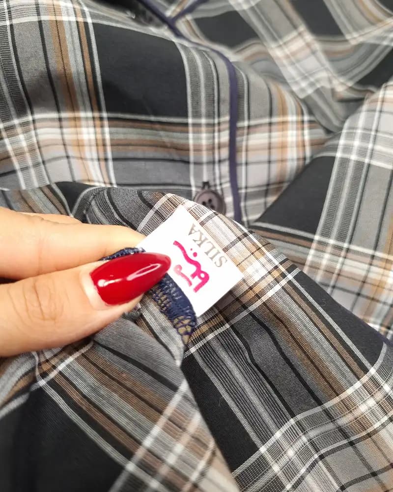 پیراهن راحتی چهارخانه مردانه اوت لت سیلکا — تصویر ۵