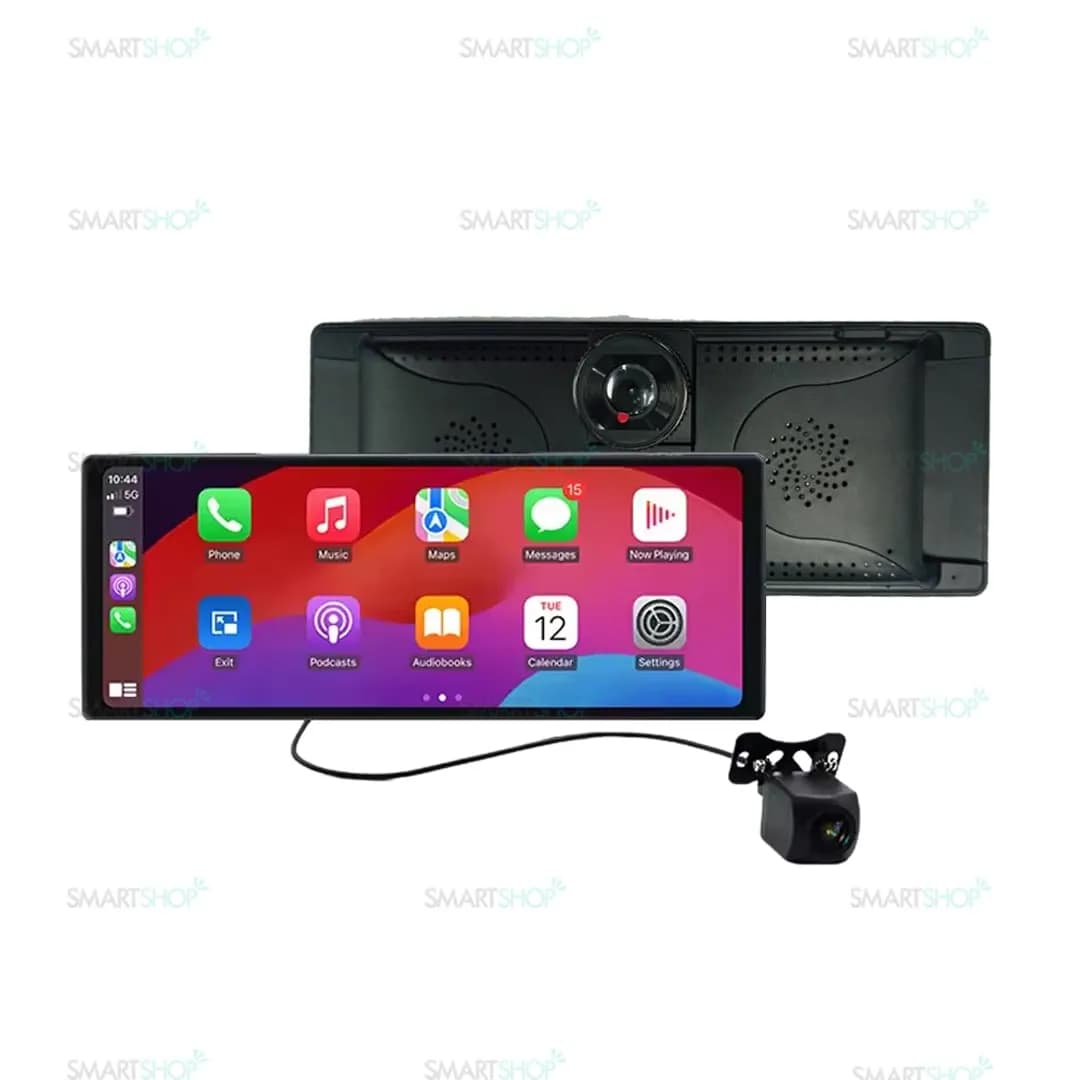 دوربین ثبت وقایع خودرو 2 لنز 4K دارای صفحه نمایش لمسی