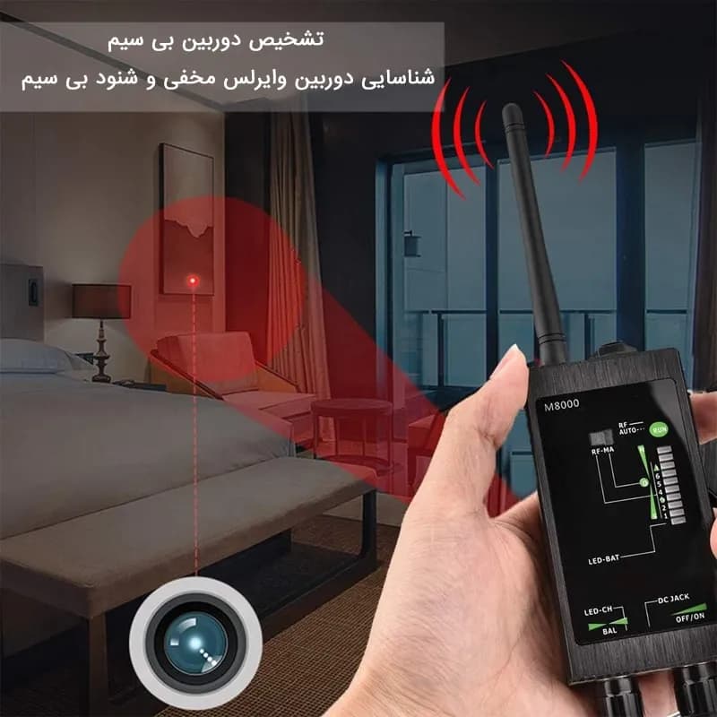 فرکانس یاب یا آشکارساز رادیویی سیگنال بیسیم مدل M8000 — تصویر ۱۱