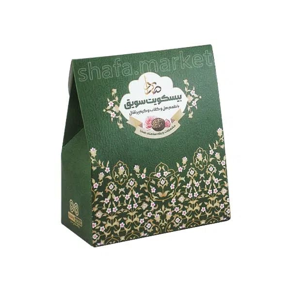 بیسکویت سویق (هل، گلاب و کرم پرتقال) 250 گرم — تصویر ۴