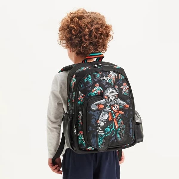 کوله پشتی پیش دبستانی پسرانه اسمیگل Smiggle طرح Motorcycle — تصویر ۱۱