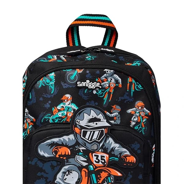 کوله پشتی پیش دبستانی پسرانه اسمیگل Smiggle طرح Motorcycle — تصویر ۷
