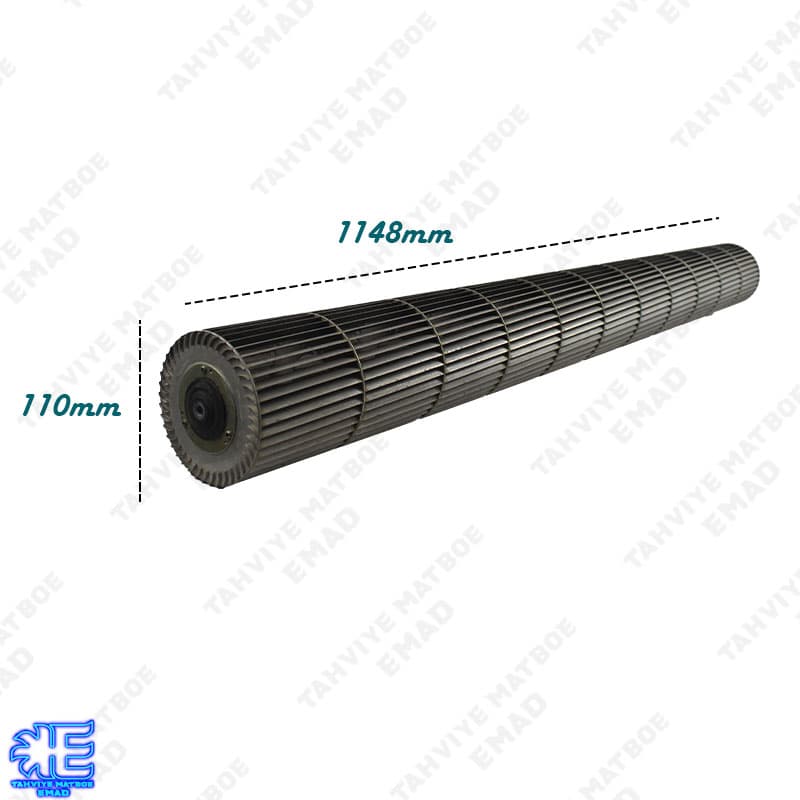 بلوورفن کولر گازی فلزی کریر Carrier طول 1148*110میلیمتر شفت داخل