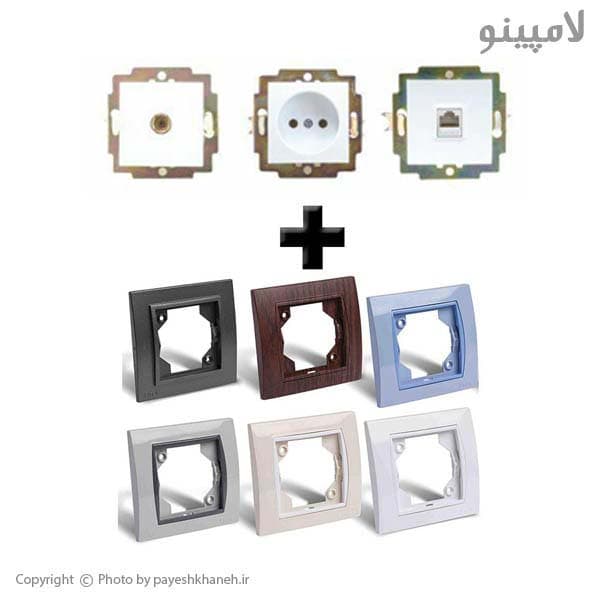 کلید دو پل پارت الکتریک مدل آذین کد 4012 — تصویر ۸