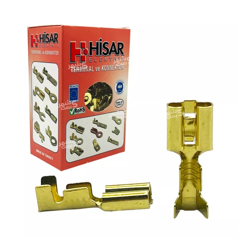 سر سیم فشاری پشت چراغ مادگی کد 10109 برند هیسار (HISAR)