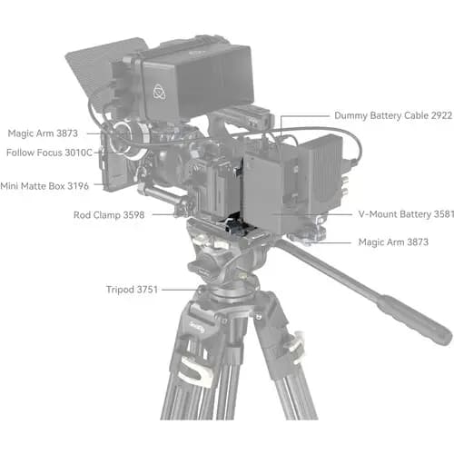 پلیت نصب باتری SmallRig V-Mount Battery Mounting Plate — تصویر ۵