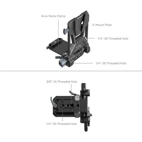 پلیت نصب باتری SmallRig V-Mount Battery Mounting Plate — تصویر ۹