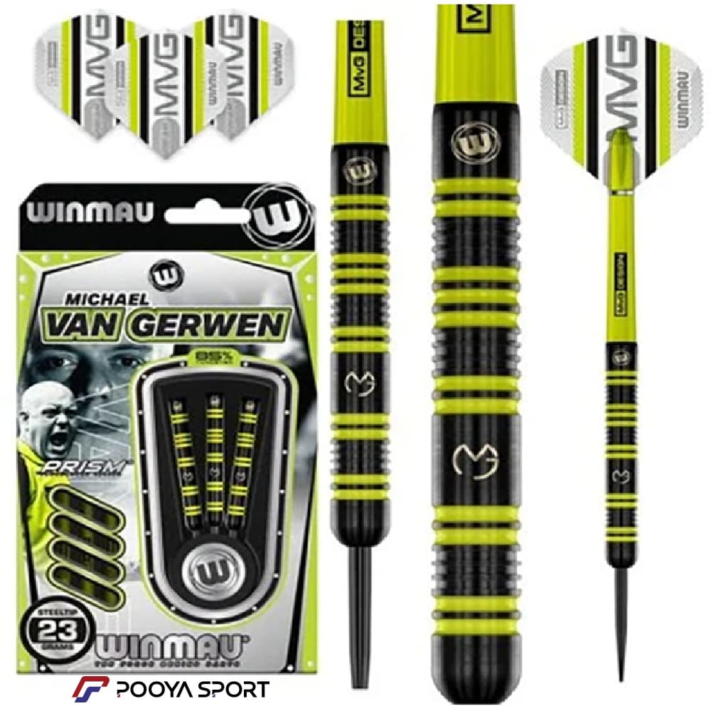 تیر دارت سوزنی حرفه ای تنگستن مایکل ون winmau MVG 85% Gerwen — تصویر ۱۰