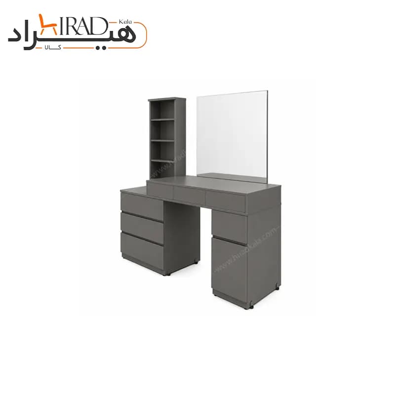 میز آرایش هیراد مدل U103 رنگ آلومینیومی جنس ملامینه — تصویر ۲
