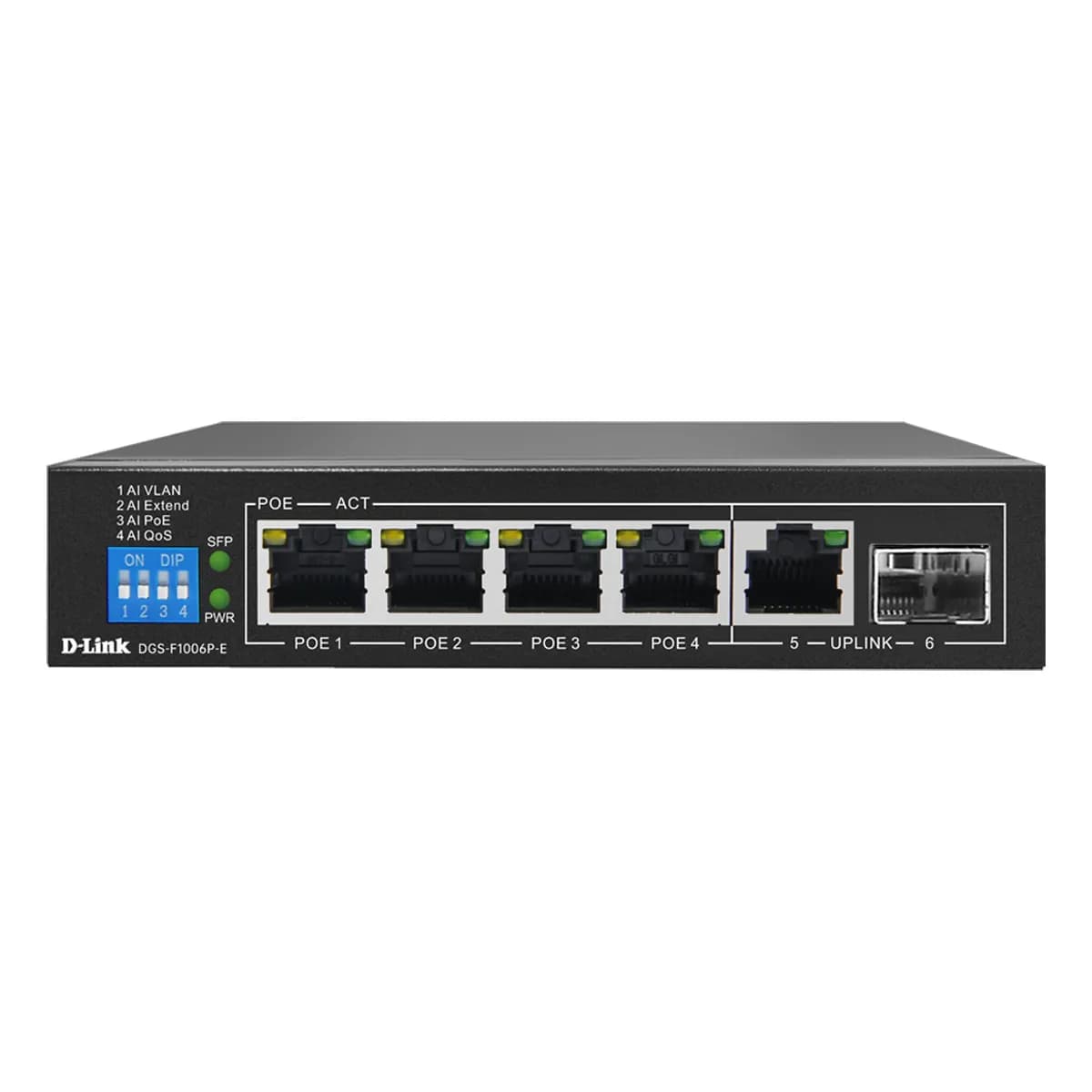 سوییچ شبکه D-LINK Desktop Switch دی لینک مدل DGS-F1006P — تصویر ۳