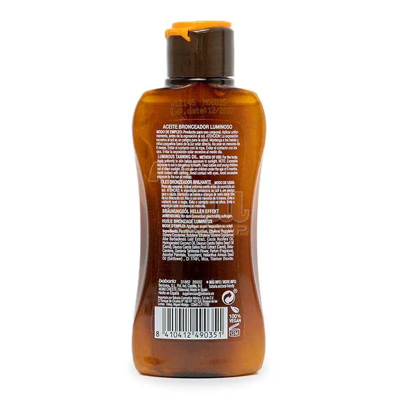 روغن برنزه کننده اکلیلی باباریا Glow Effect حجم 200 میل — تصویر ۷
