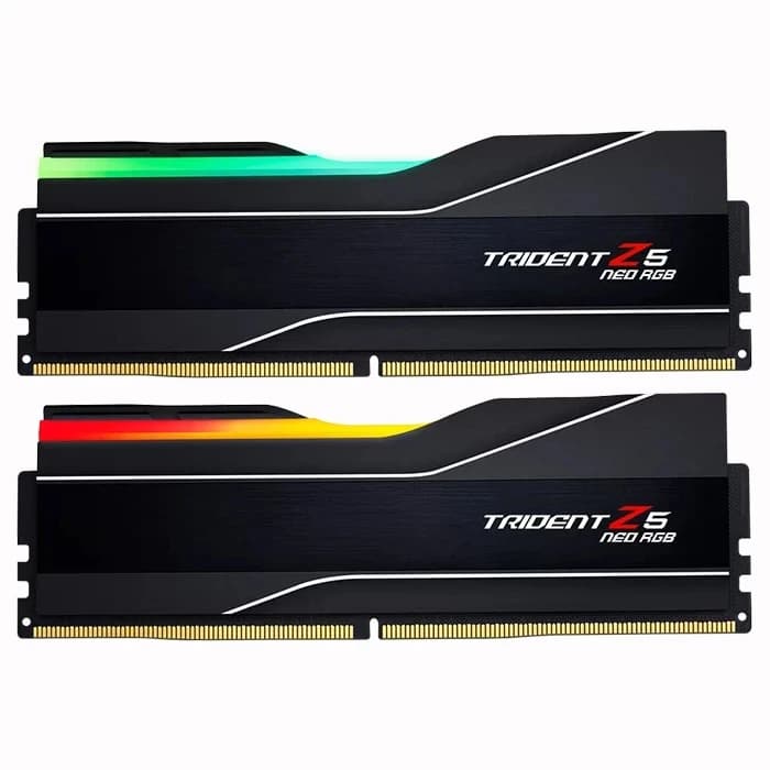 رم کامپیوتر دسته دوم جی اسکیل دو کاناله مدل Trident Z5 NEO RGB فرکانس 6000 مگاهرتز DDR5 تایمینگ CL30 حافظه 32 گیگابایت — تصویر ۴