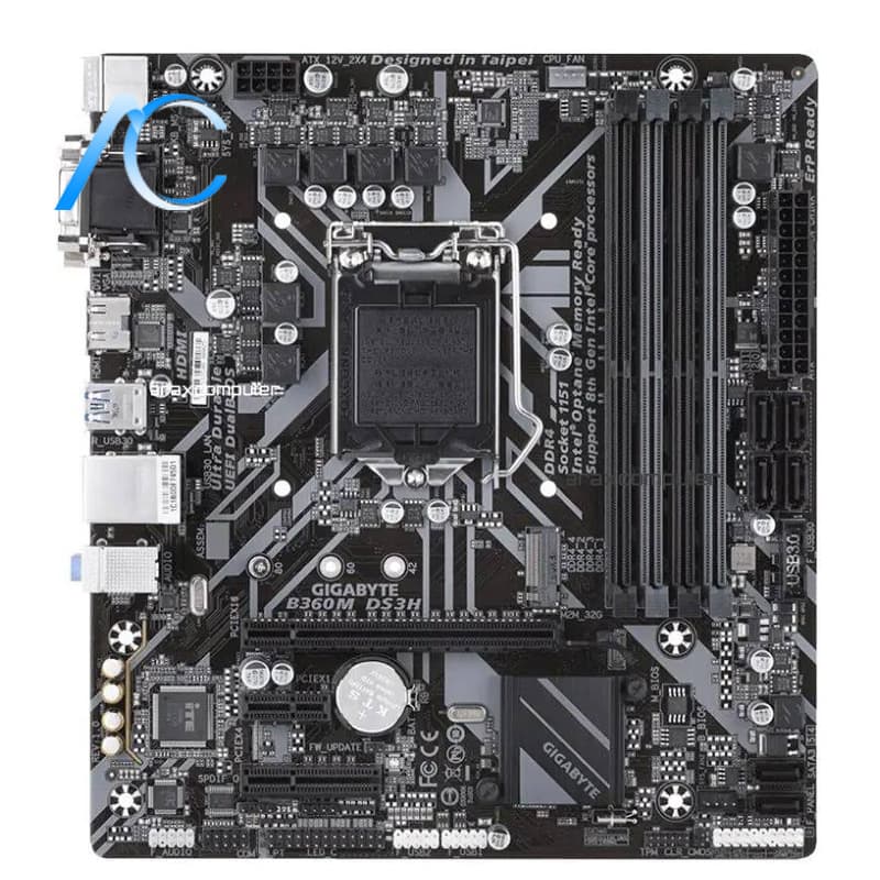 مادربرد دسته دوم گیگابایت مدل MAINBOARD USED B360M-DS3H — تصویر ۲