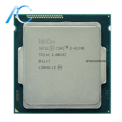 پردازنده اینتل دسته دوم سری CPU INTEL USED CORE i5-4670K HASWELL