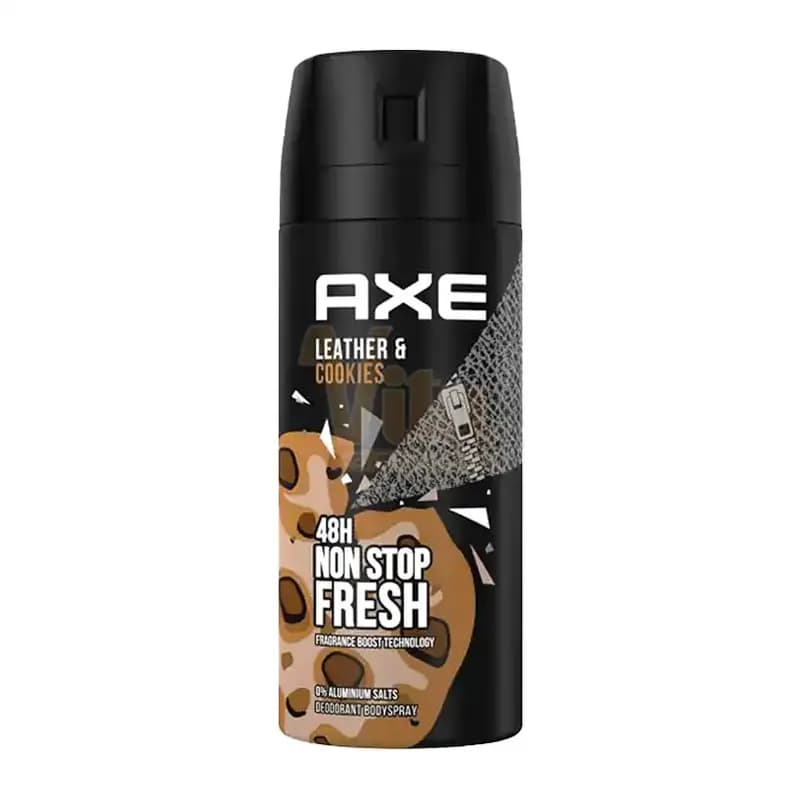 اسپری Axe Leather & Cookies اکس کوکی و چرم حجم 150 میل
