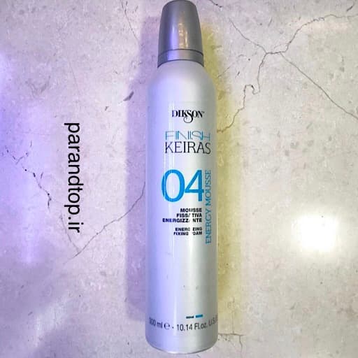 موس حجم دهنده دیکسون کیراس مدل انرژی ENERGY DIKSON KEIRAS FINISH ENERGY MOUSSE – 04حجم 300میل