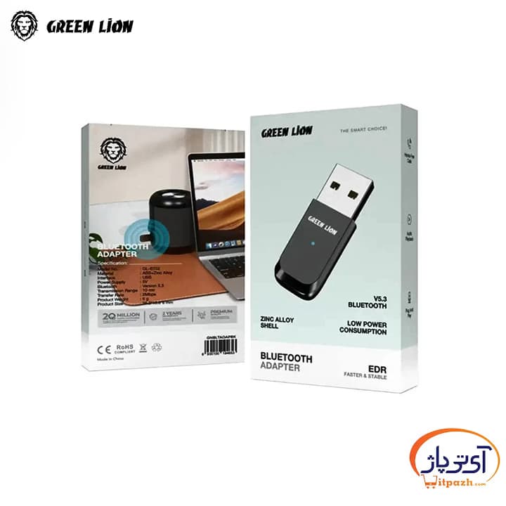 مبدل بلوتوث گرین لاین مدل ZINC ALLOY SHELL — تصویر ۳
