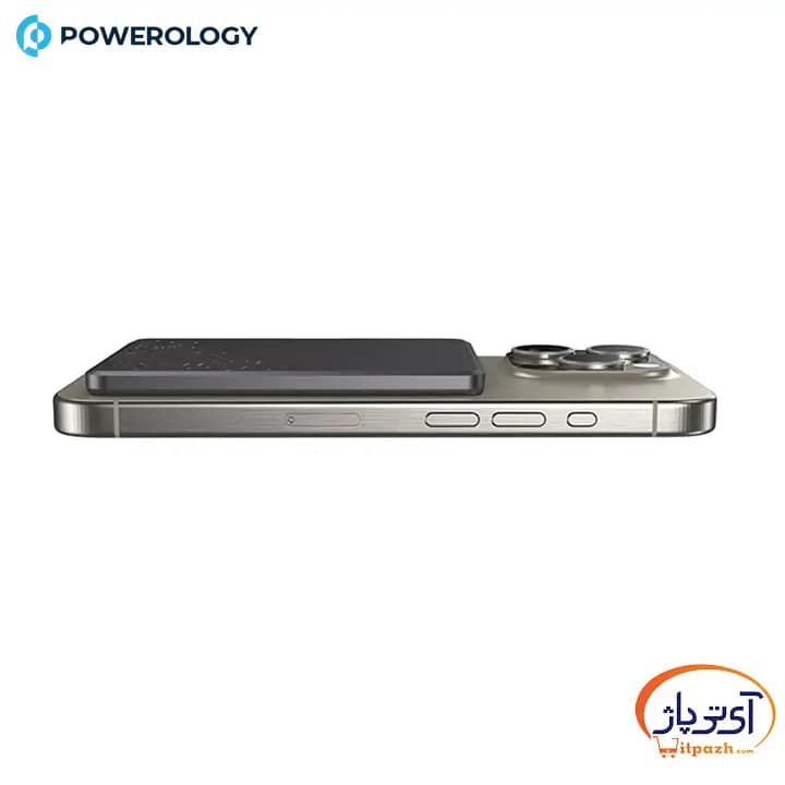 پاوربانک بیسیم پاورولوژی Ultra Slim MagSafe توان 15/20 وات ظرفیت 5000 میلی آمپر — تصویر ۳