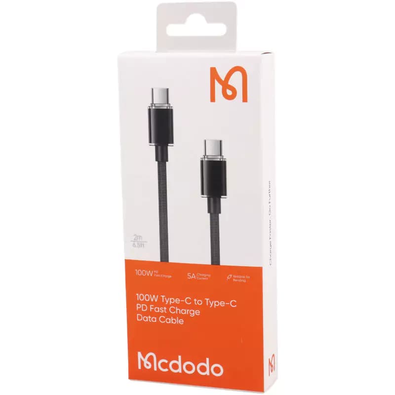 کابل فست شارژ Mcdodo CA-110 Type-C to Type-C PD 100W 5A 1.2m — تصویر ۱۱