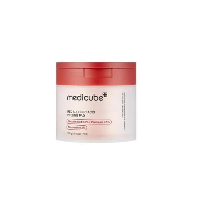 پد لایه بردار پوست مدیکیوب مدل Red Succinic Acid — تصویر ۲
