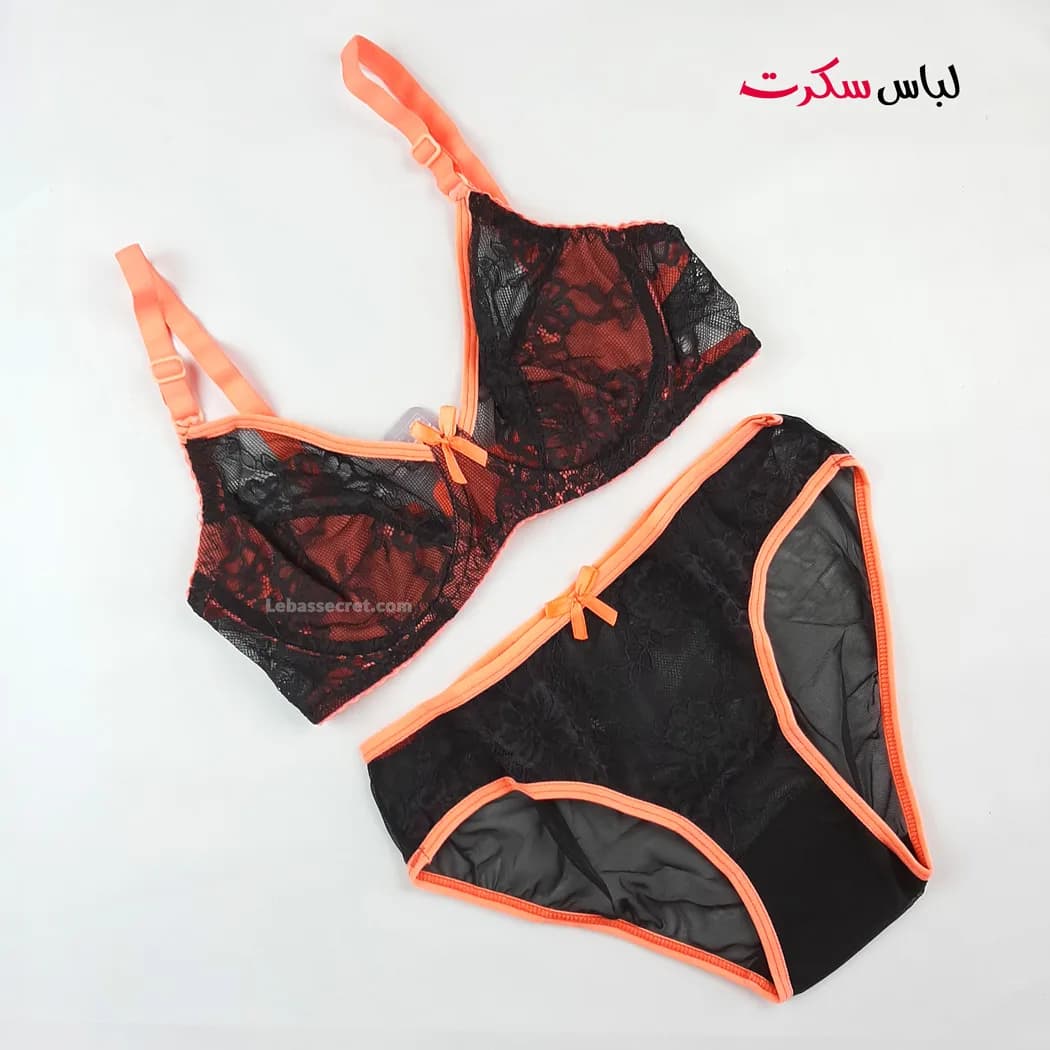 ست شورت و سوتین توری ls01016 — تصویر ۶