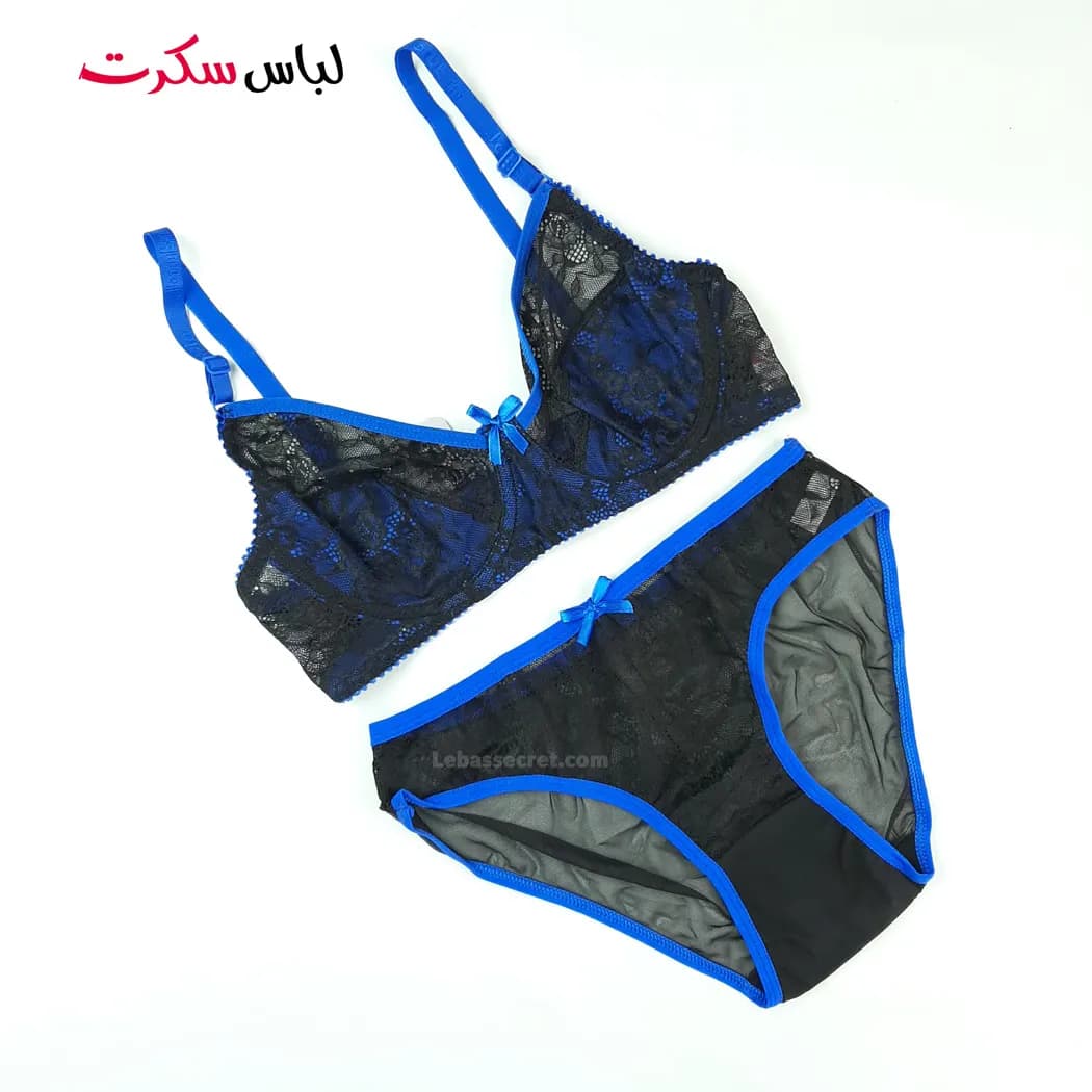ست شورت و سوتین توری ls01016 — تصویر ۳