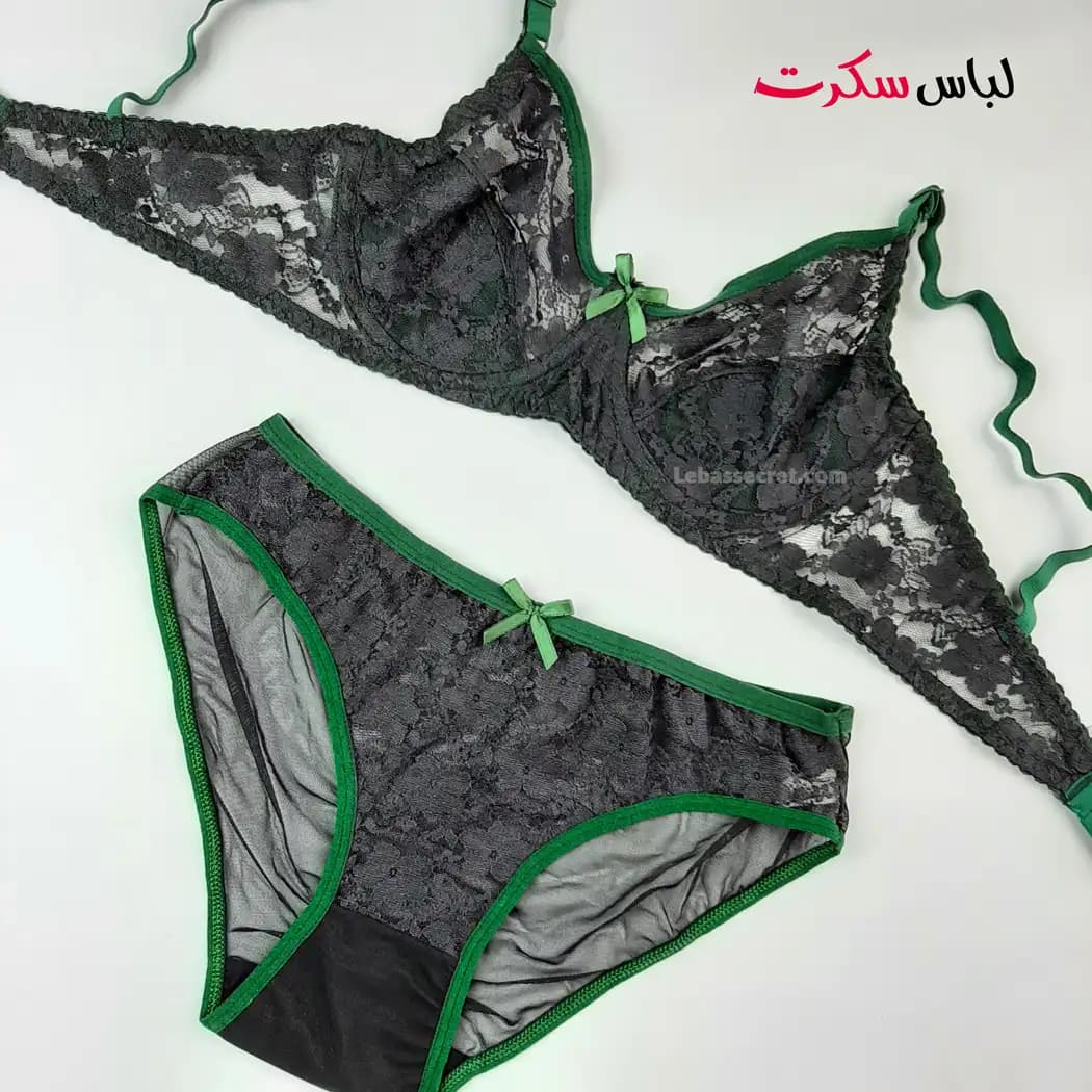 ست شورت و سوتین توری ls01016 — تصویر ۵