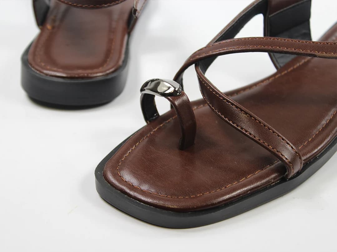 صندل بند دار زنانه سیلور رینگ زارا | Zara — تصویر ۳