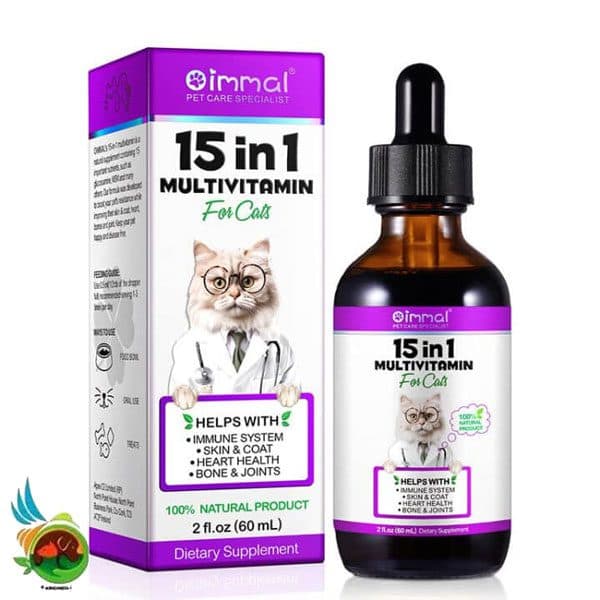 قطره مولتی ویتامین گربه اویمال Oimmal multivitamin حجم ۶۰ میلی لیتر