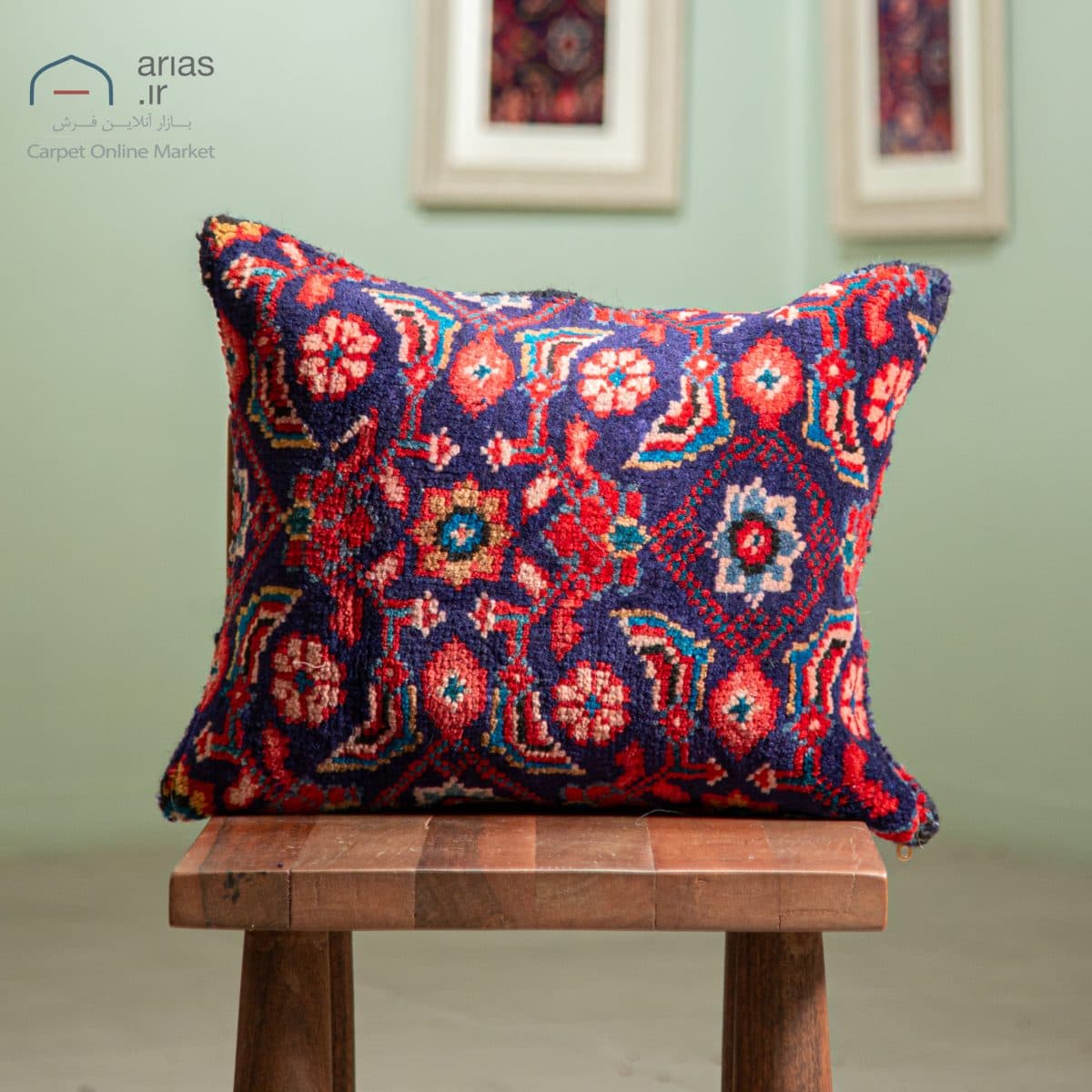 کوسن فرش دستبافت اراک 70ساله کد A26284