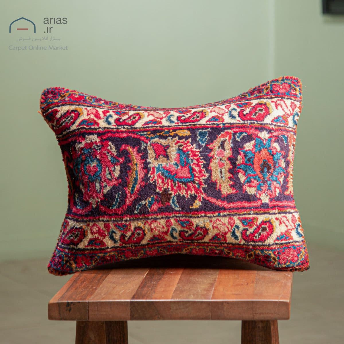 کوسن فرش دستبافت خراسان 80 ساله کد A26279