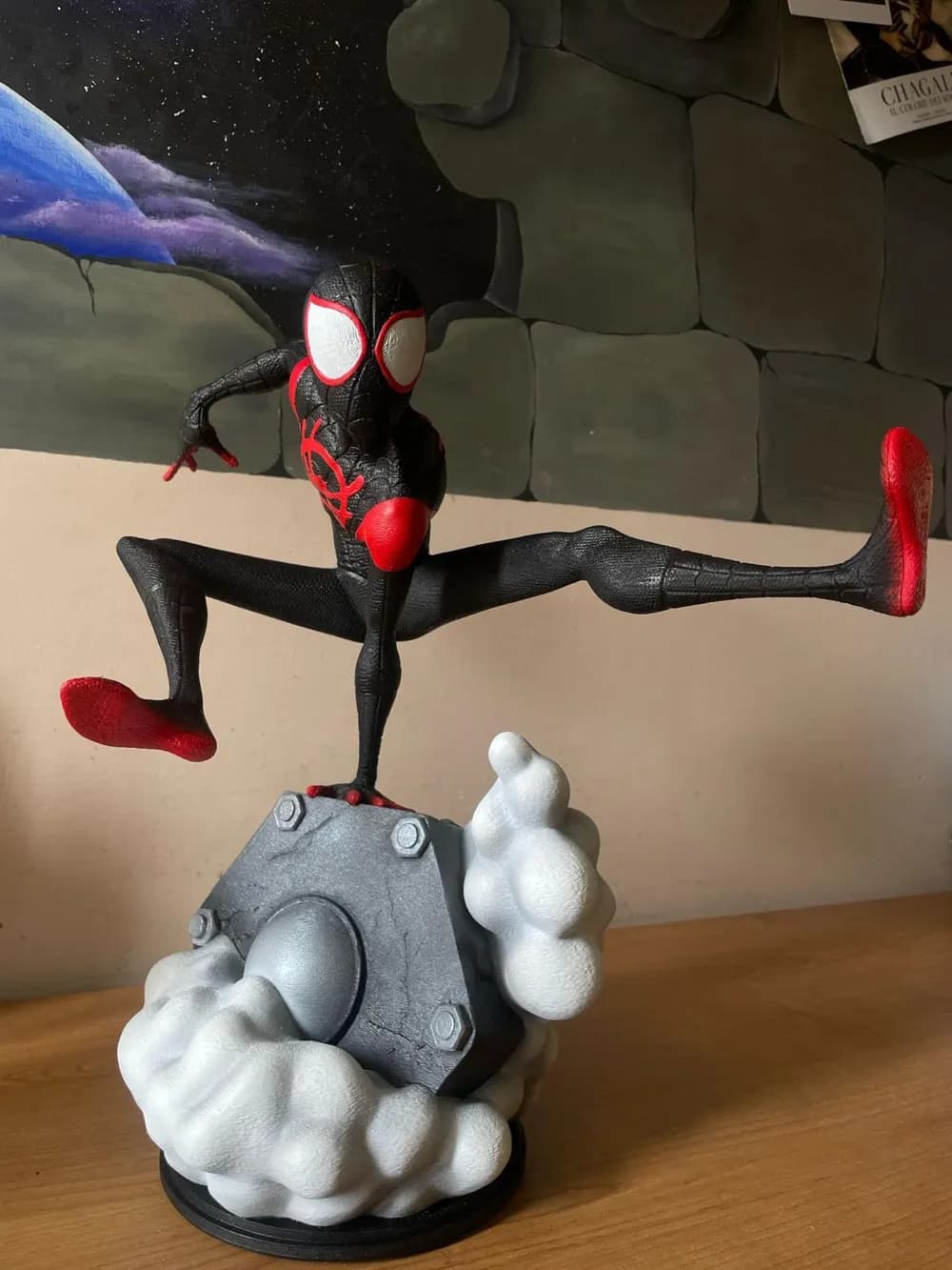 🕷️ فیگور مایلز مورالس (Miles Morales) | اسپایدرمن | ارتفاع ۳۱ سانتیمتر | +PLA — تصویر ۶