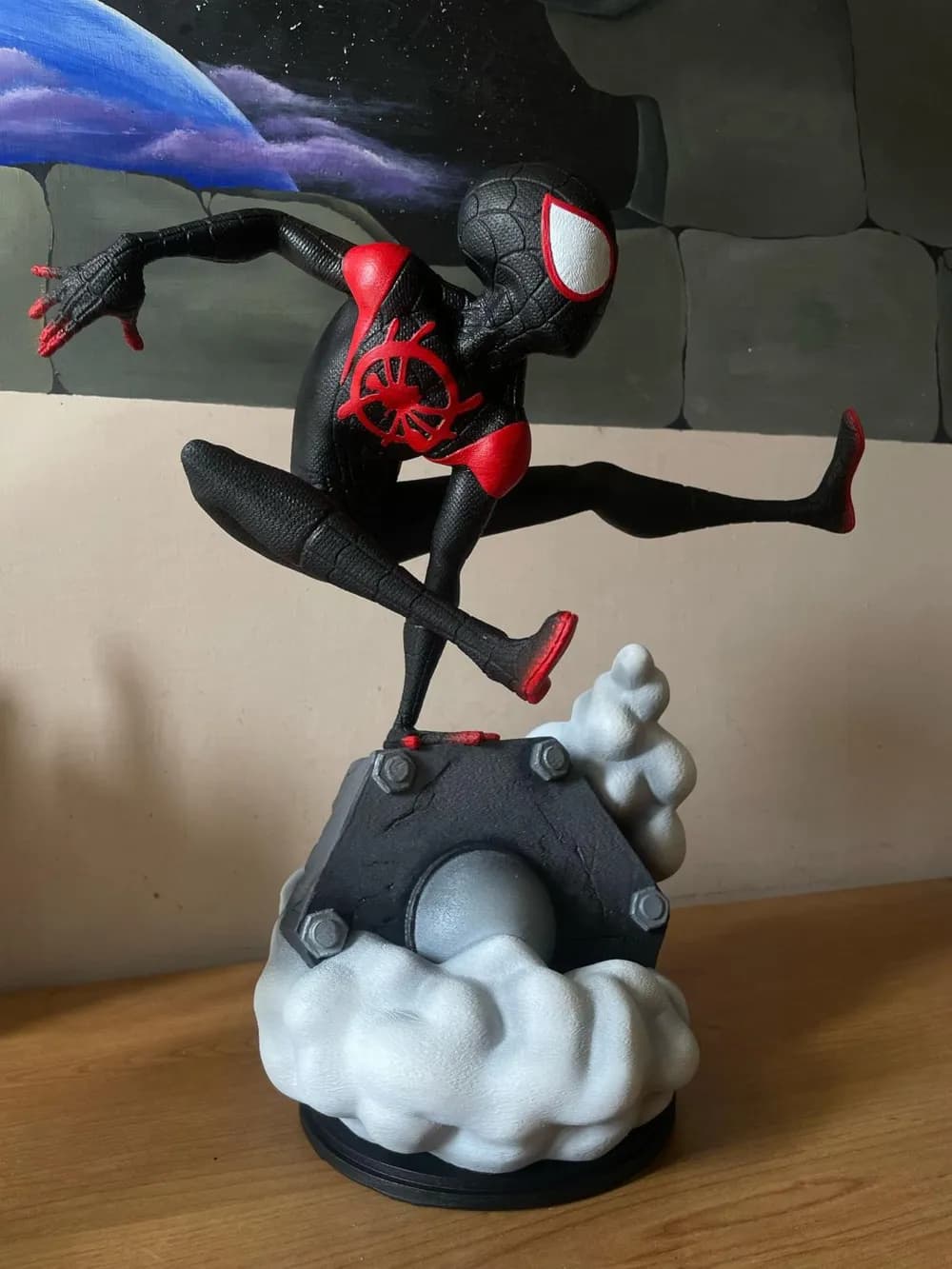 🕷️ فیگور مایلز مورالس (Miles Morales) | اسپایدرمن | ارتفاع ۳۱ سانتیمتر | +PLA — تصویر ۴