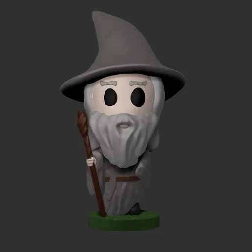 🧙♂️ فیگور فانکو پاپ (Funko Pop) گندالف | چاپ سهبعدی با +PLA — تصویر ۲
