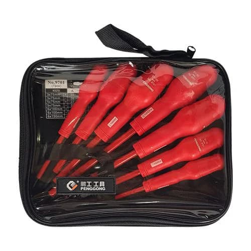 مجموعه 7 عددی پیچ گوشتی عایق 1000 ولت مدل PENGGONG 9701 — تصویر ۱۰